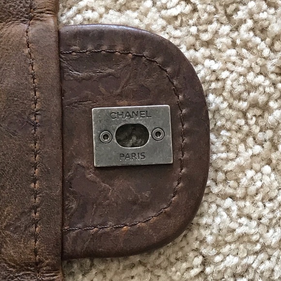 RARE CHANEL PARIS EDINBURGH BROWN SHOULDER BAG - Picture 7 of 12